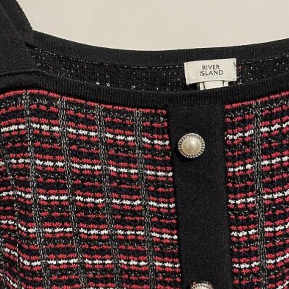 RIVER ISLAND Puff Shoulder Blouse Size 10 - Picture 9 of 9